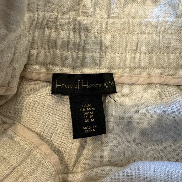 House of Harlow 1960 Revolve ivory linen blend pants | Medium | NWOT - Picture 4 of 4